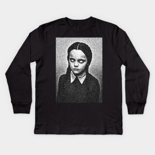 Wednesday Addams Kids Long Sleeve T-Shirt